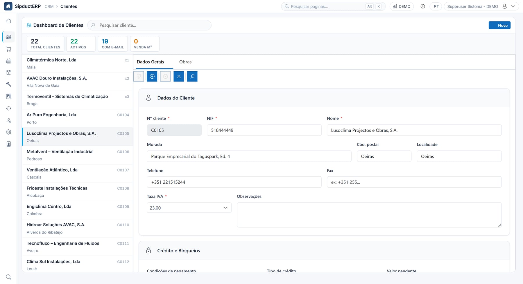 Dashboard de Clientes